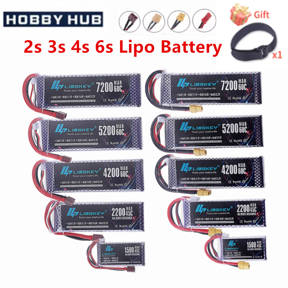 4S Lipo Battery 14.8V 6000Mah - 2S 3S 4S 6S แบตเตอรี่ Lipo