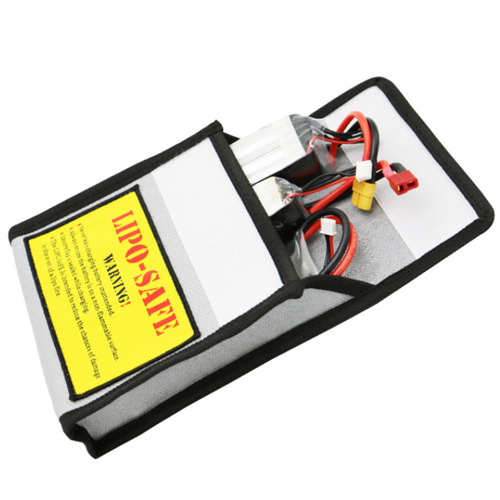 Lipo Battery Fireproof Safety Charge Box - กระเป๋าเก็บแบตเตอรี่กันไฟและกันระเบิดคุณภาพพรีเมียม 1 ชิ้น สำหรับป้องกันแบตเตอรี่ลิโพเพื่อความปลอดภัยในการชาร์จ