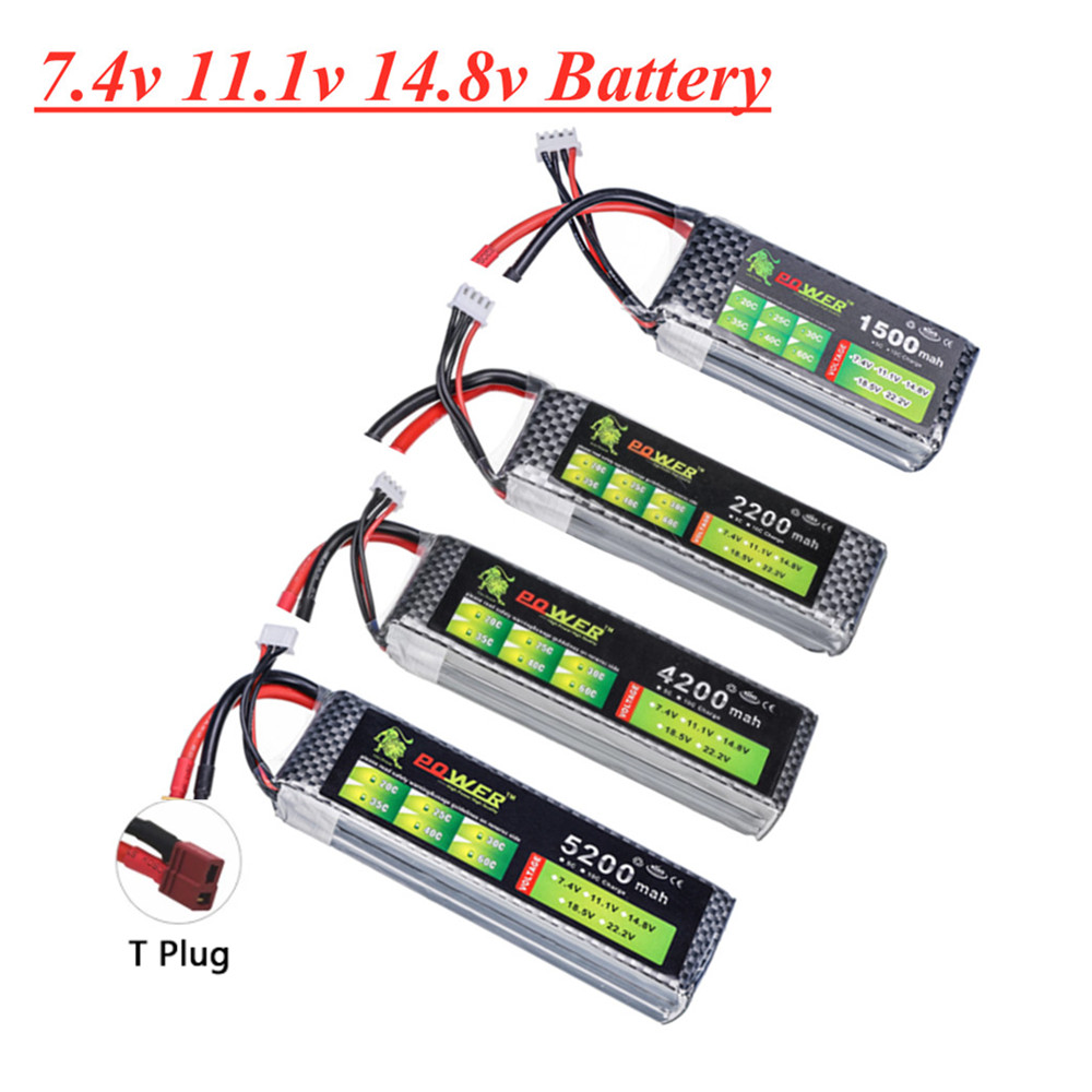 4S Lipo Battery 14.8V 6000Mah - แบตเตอรี่ Lipo 2S 3S 4S 1500mAh