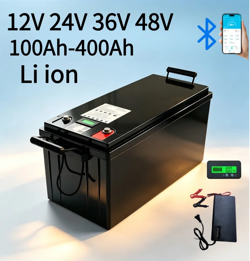 Lifepo4 12V 100Ah Bms Bluetooth - แบตเตอรี่บลูทูธ BMS Li-ion/LiFePO4 12V 24V 36V