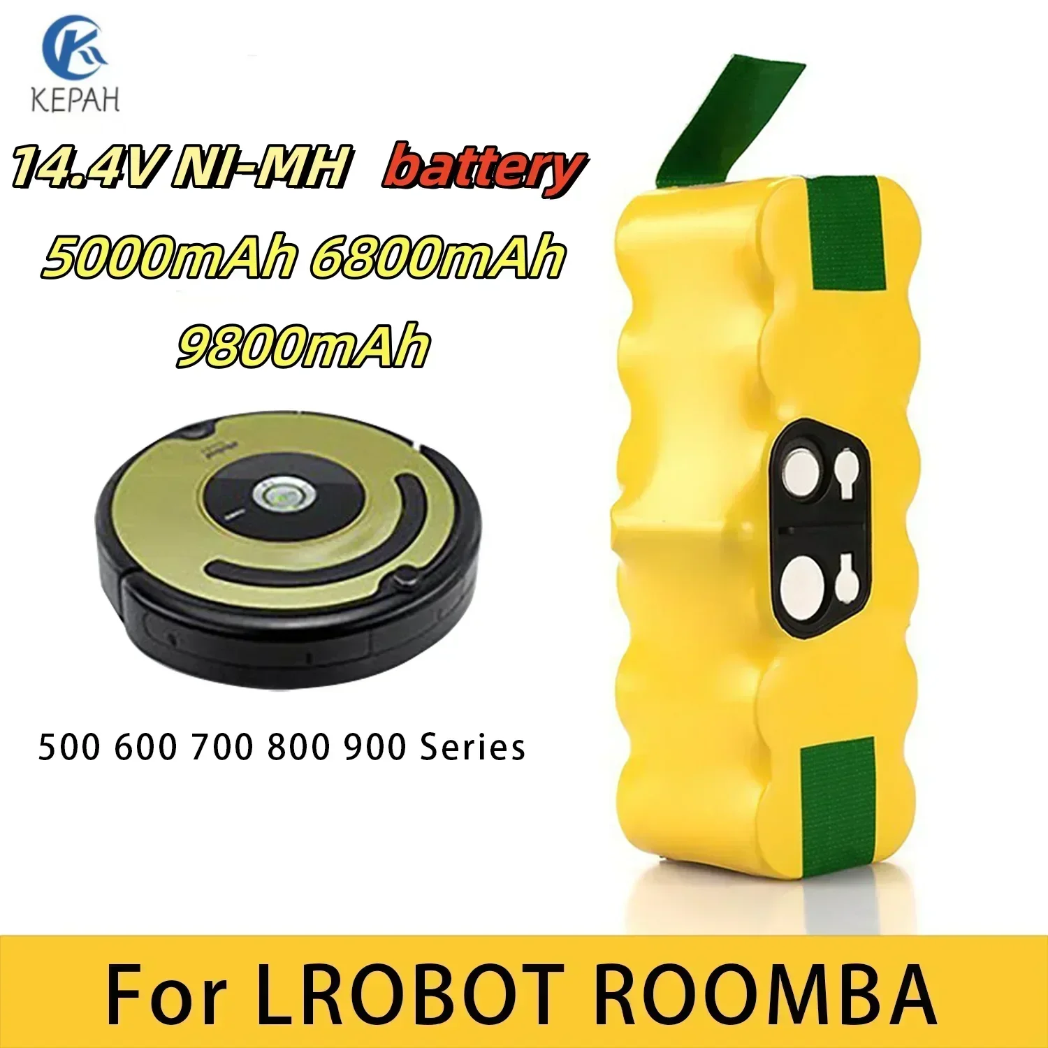 4S Lipo Battery 14.8V 6000Mah - 14.4V 5000mAh เครื่องดูดฝุ่นหุ่นยนต์แบตเตอรี่สําหรับ IRobot Roomba 500