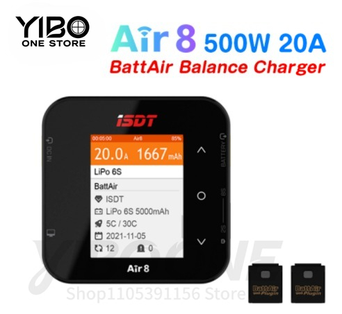 Isdt Air8 8S Lipo Charger - เครื่องชาร์จแบตเตอรี่ Air8 500W 20A 1-8S Lipo