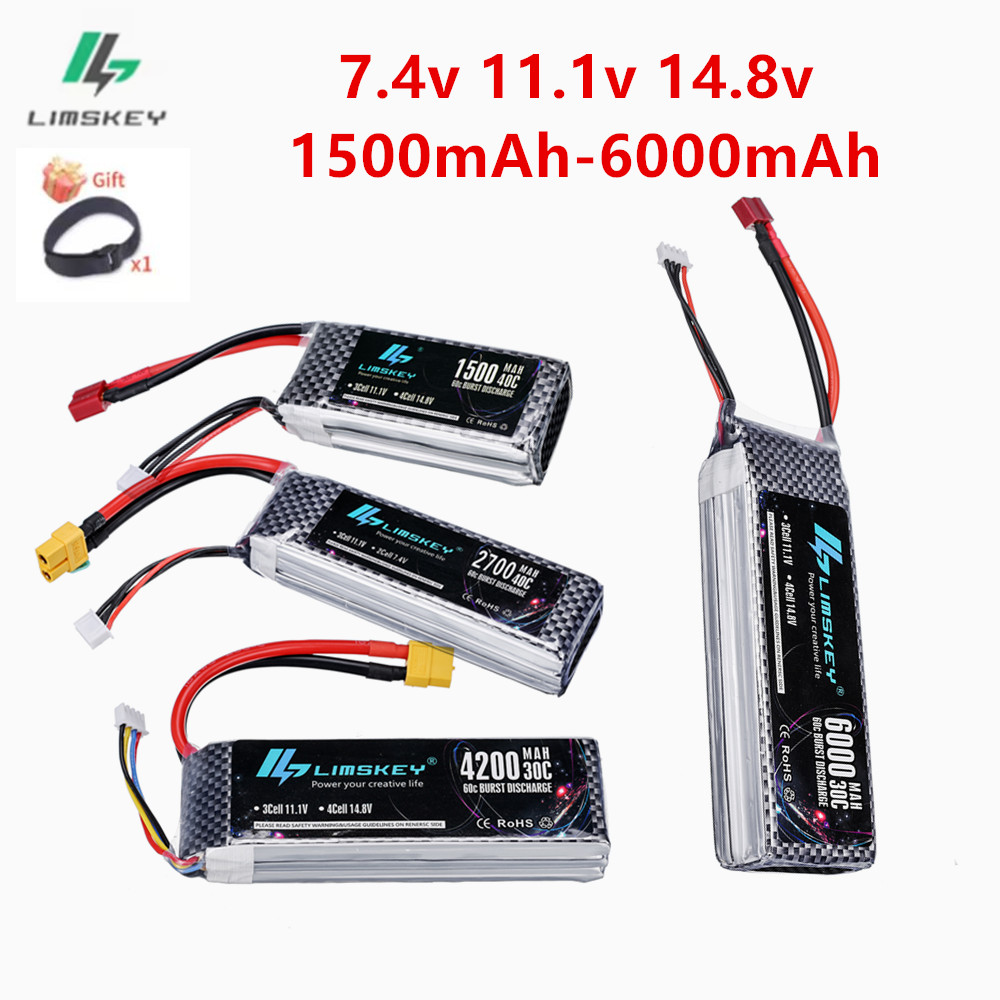 4S Lipo Battery 14.8V 6000Mah - แบตเตอรี่ลิโพ 2S 3S 4S 7.4V 11.1V
