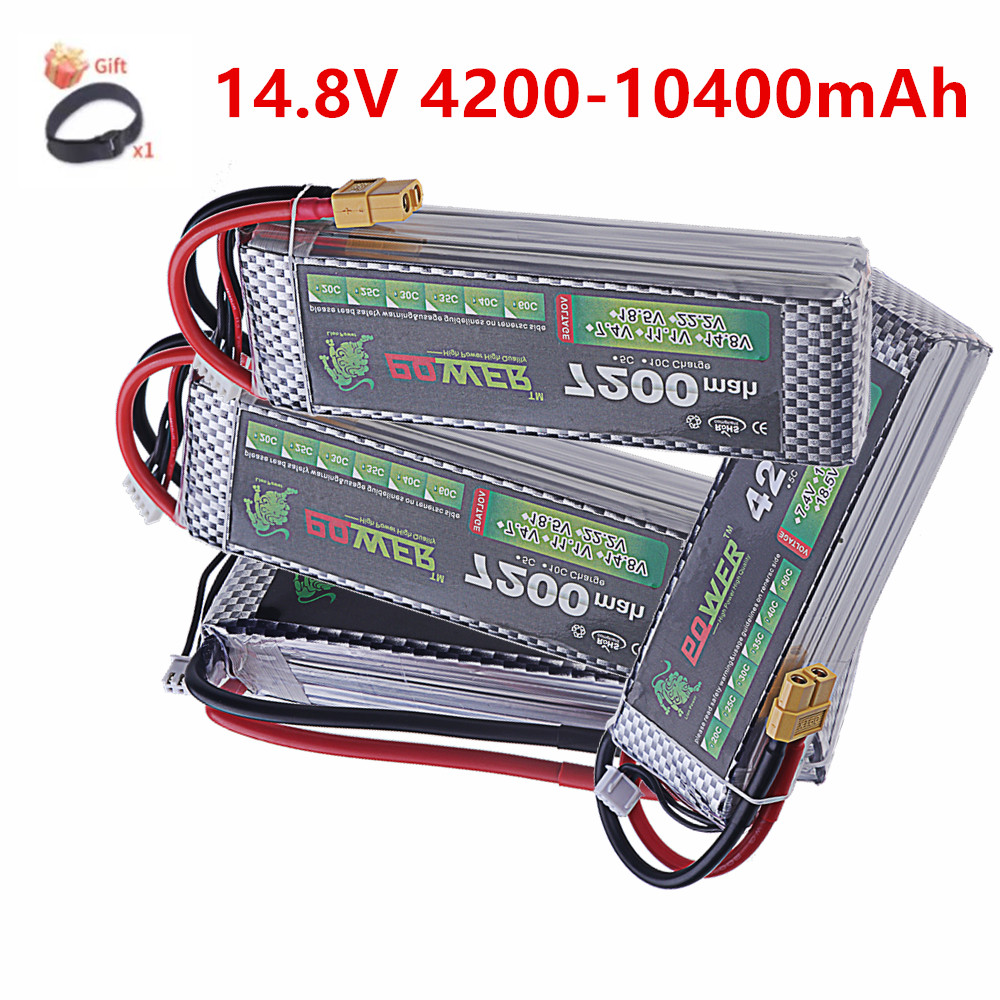 4S Lipo Battery 14.8V 6000Mah - แบตเตอรี่ลิเธียมโพลิเมอร์ 4200mAh 5200mAh 6000mAh 7200mAh 60C