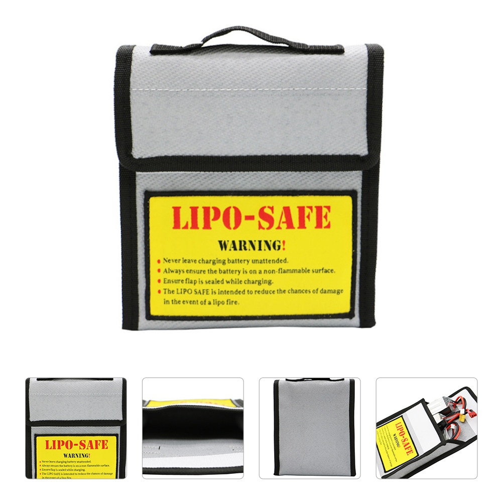 กระเป๋าเก็บแบตเตอรี่กันไฟและกั - Lipo Battery Fireproof Safety Charge Box บทวิจารณ์และราคา