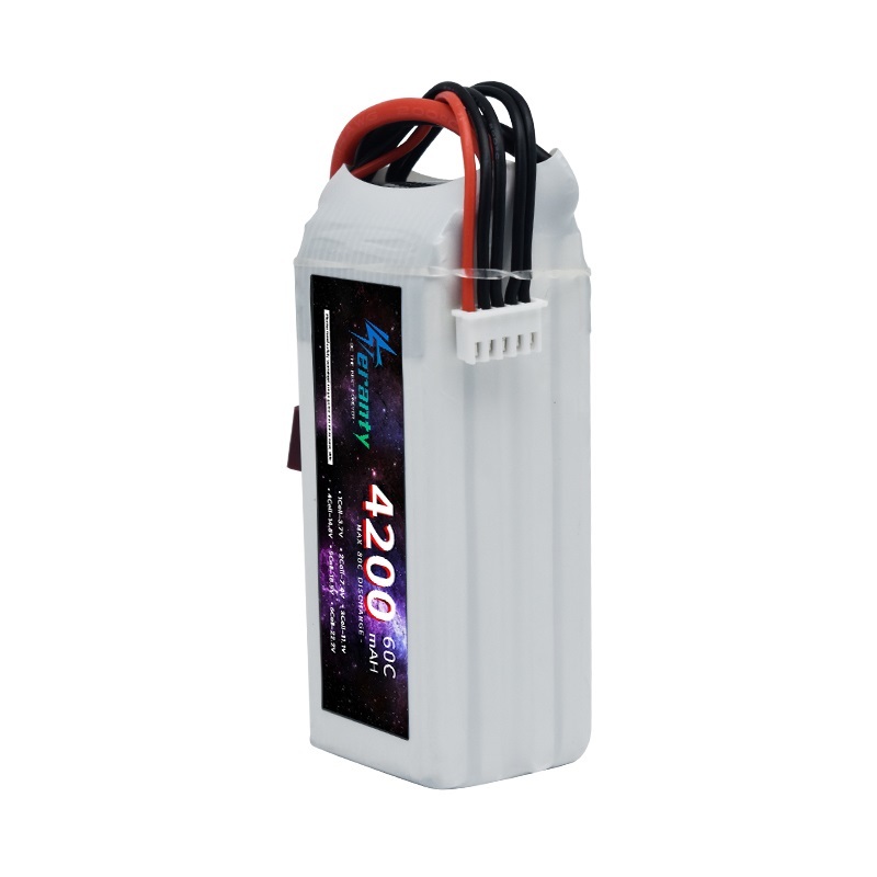 แบตเตอรี่ลิโพ 60C 14.8V 4S 420 - 4S Lipo Battery 14.8V 6000Mah บทวิจารณ์และราคา