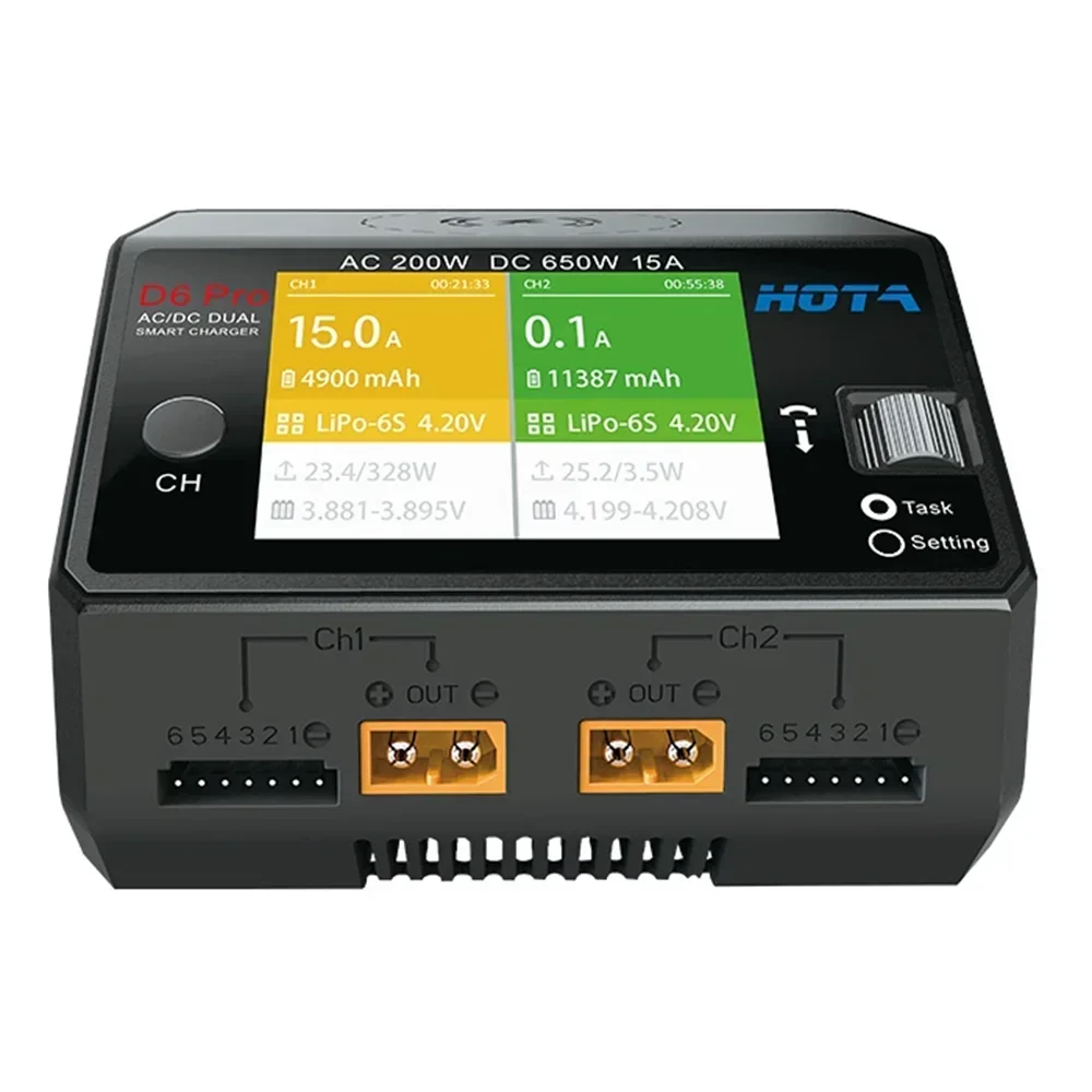 HOTA D6 Pro เครื่องชาร์จอัจฉริ - Hota D6 Pro Dual Lipo Charger บทวิจารณ์และราคา
