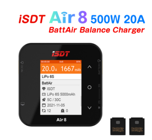 Air8 isdt 20A 500W 2-8S /Q8 MA - Isdt Air8 8S Lipo Charger บทวิจารณ์และราคา