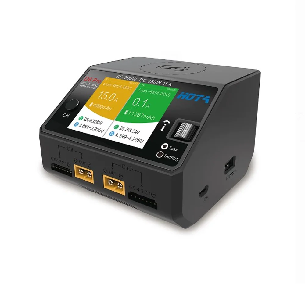 HOTA D6 Pro 200W AC 650W DC เค - Hota D6 Pro Dual Lipo Charger บทวิจารณ์และราคา