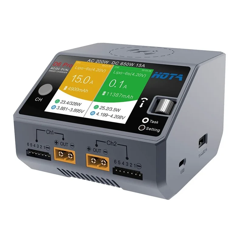 Hota D6 Dual/Pro Smart Charger - Hota D6 Pro Dual Lipo Charger บทวิจารณ์และราคา