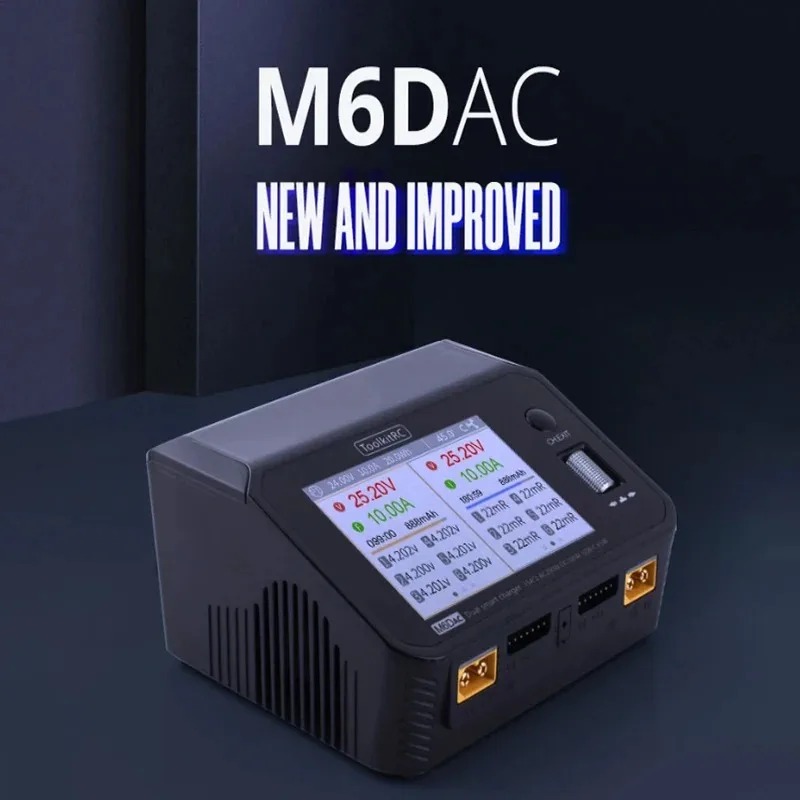 เครื่องชาร์จแบตเตอรี่ลิเธียมโพ - Toolkitrc M6Dac Smart Charger บทวิจารณ์และราคา
