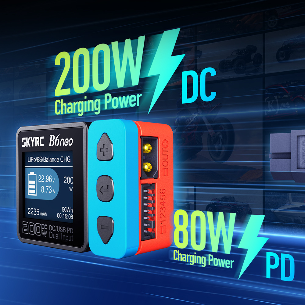 SkyRC B6 Neo Smart Charger DC  - Skyrc B6 Neo Smart Charger บทวิจารณ์และราคา