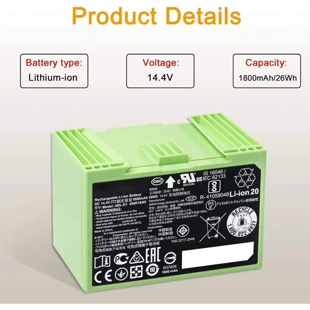 แบตเตอรี่แบบชาร์จได้ 14.4V 500 - 4S Lipo Battery 14.8V 6000Mah บทวิจารณ์และราคา