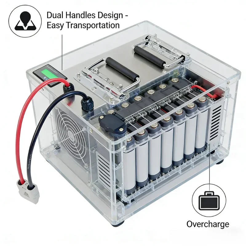แบตเตอรี่ LiFePO4 12V 24V 48V  - Lifepo4 12V 100Ah Bms Bluetooth บทวิจารณ์และราคา