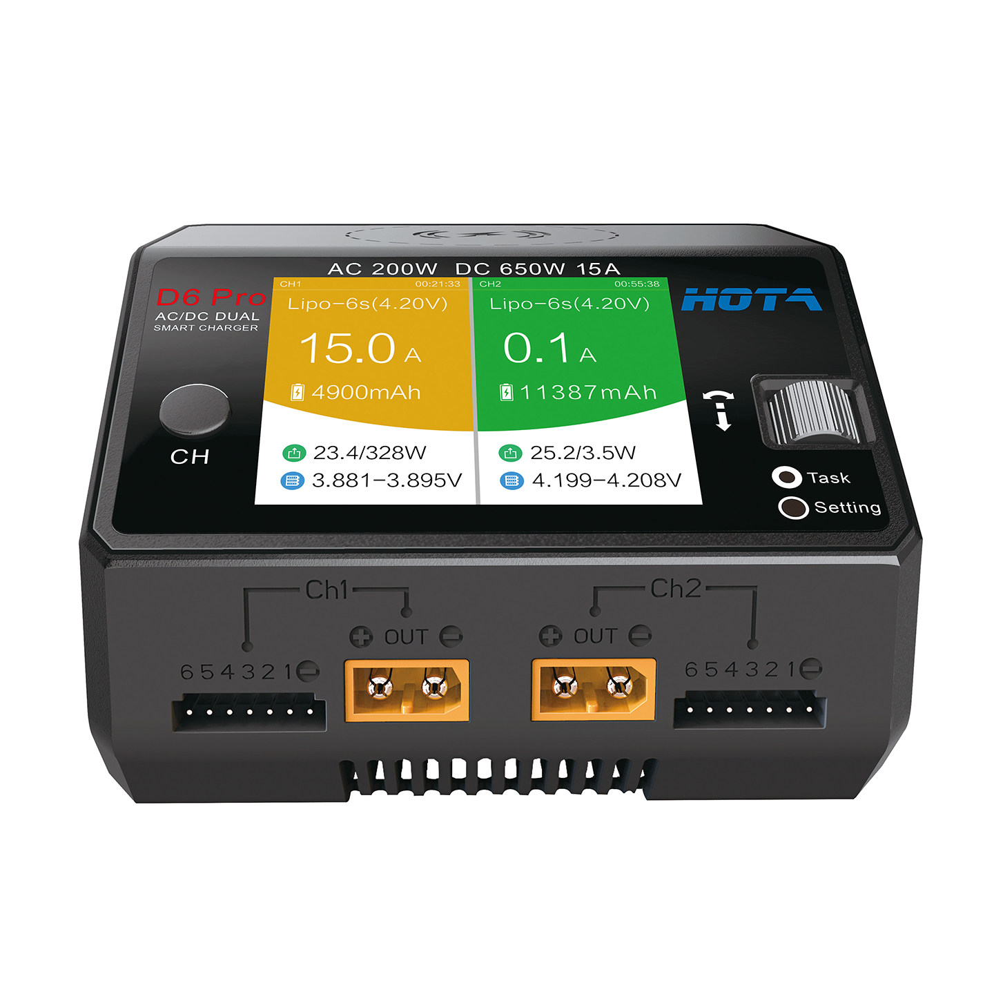 HOTA D6 Pro AC/DC Dual Channel - Hota D6 Pro Dual Lipo Charger บทวิจารณ์และราคา
