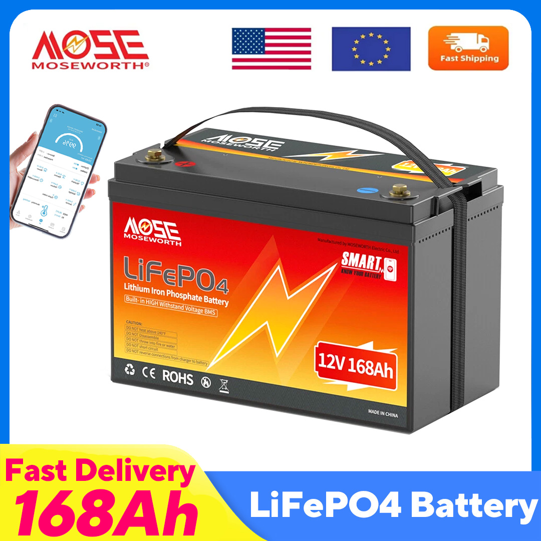 แบตเตอรี่ลิเธียมไอออน 12V 168A - Lifepo4 12V 100Ah Bms Bluetooth บทวิจารณ์และราคา