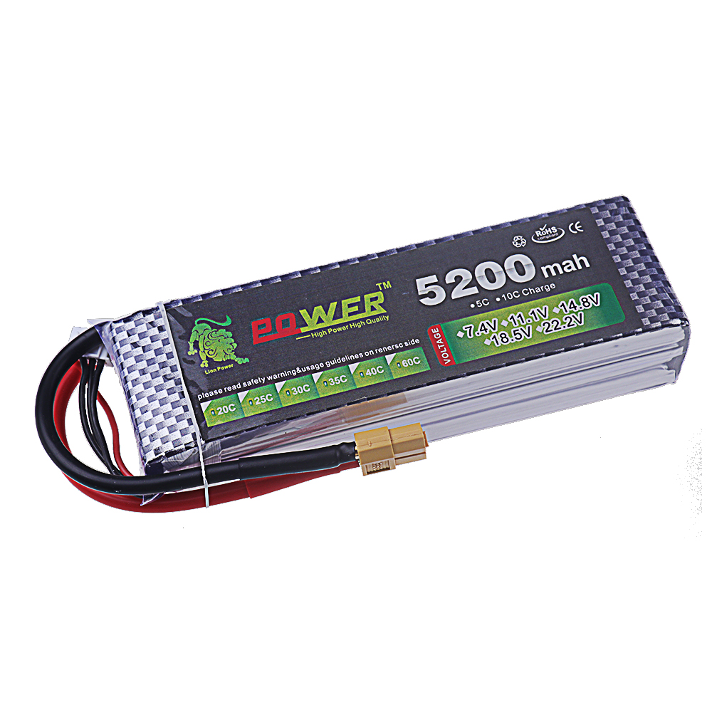 แบตเตอรี่ลิเธียมโพลิเมอร์ 4200 - 4S Lipo Battery 14.8V 6000Mah บทวิจารณ์และราคา