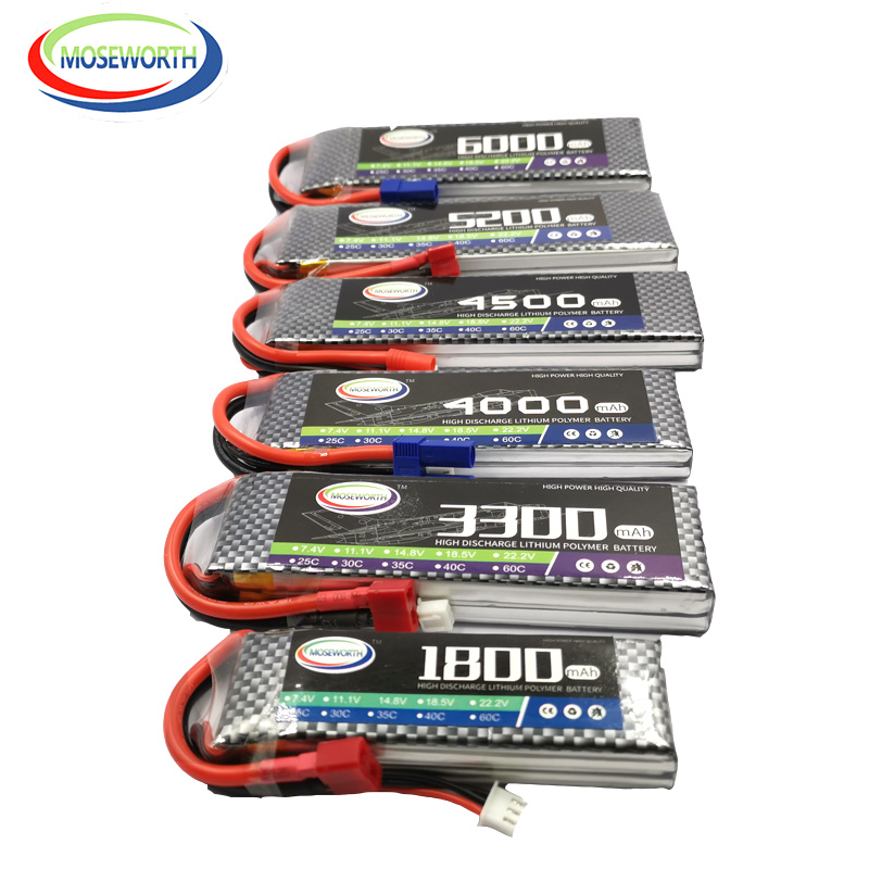 2S 3S 4s 6S 2200 4200 5200 600 - 4S Lipo Battery 14.8V 6000Mah บทวิจารณ์และราคา
